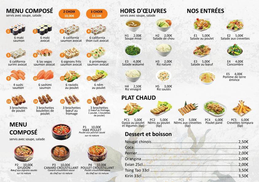 Zeng's restaurant - Menu Image 2